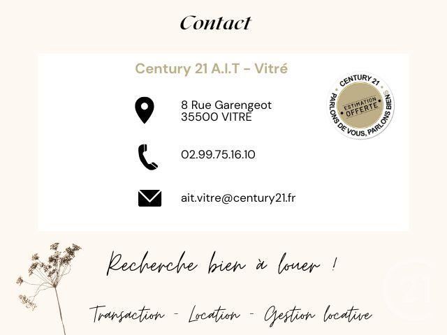 Appartement à louer - 3 pièces - 61.95 m2 - ETRELLES - 35 - BRETAGNE - Century 21 A.I.T