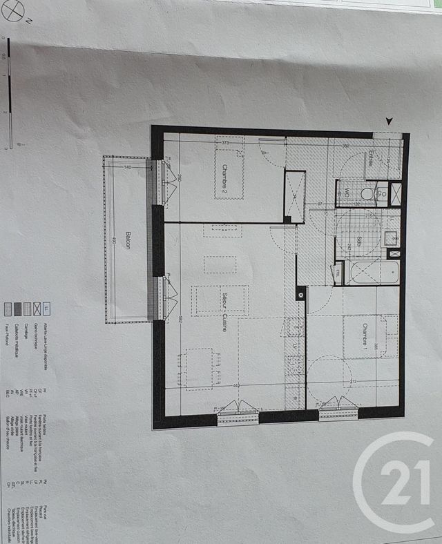Appartement à vendre - 3 pièces - 62.0 m2 - VITRE - 35 - BRETAGNE - Century 21 A.I.T